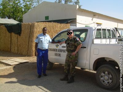 Gendarme des transports aériens tchadien et moi